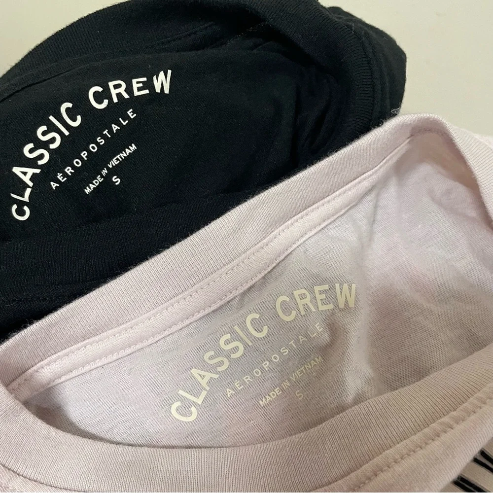 Aeropostale Women’s Classic Crew Fitted T-Shirt‎ Bundle 2 Shirts Size Small - Picture 6 of 7